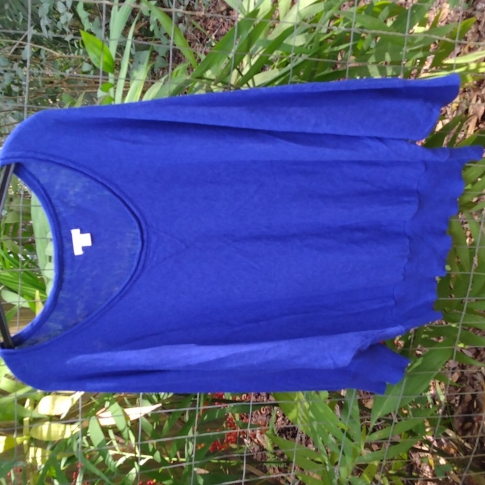 Royal Blue Ladies Batwing Sweater XL - Picture 6 of 8